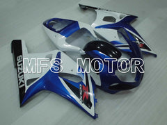 Suzuki GSXR600 2001-2003 Injection ABS Fairing - Factory Style - White Blue - MFS2176 - Fairings Kit