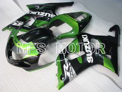 Suzuki GSXR600 2001-2003 Injection ABS Fairing - Factory Style - Black Green - MFS2191 - Fairings Kit