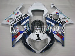 Suzuki GSXR600 2001-2003 Injection ABS Fairing - DUNLOP - White Blue - MFS2199 - Fairings Kit