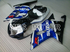 Suzuki GSXR750 2000-2003 Injection ABS Fairing - Factory Style - Black Wihte Blue - MFS7005 - Fairings Kit