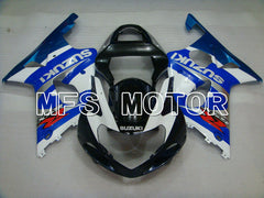 Suzuki GSXR600 2001-2003 Injection ABS Fairing - Factory Style - Black Wihte Blue - MFS2218 - Fairings Kit