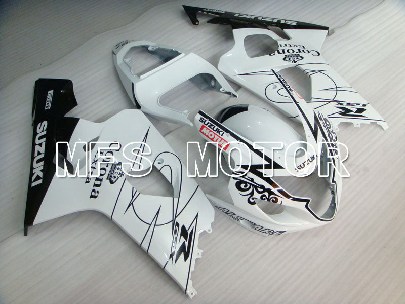Suzuki GSXR600 GSXR750 2004-2005 Injection ABS Fairing - Corona - Black White - MFS2234 - Fairings Kit