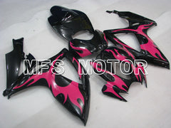 Suzuki GSXR600 GSXR750 2006-2007 Injection ABS Fairing - Factory Style - Black Pink - MFS2340 - Fairings Kit