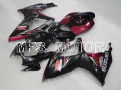 Suzuki GSXR600 GSXR750 2006-2007 Injection ABS Fairing - Factory Style - Black Red wine color - MFS2390 - Fairings Kit