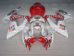 Suzuki GSXR600 GSXR750 2006-2007 Injection ABS Fairing - Lucky Strike - White Red - MFS2414 - Fairings Kit
