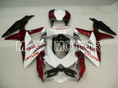 Suzuki GSXR600 GSXR750 2008-2010 Injection ABS Fairing - Factory -White Red wine color - MFS2454 - Fairings Kit