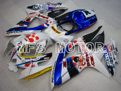 Suzuki GSXR600 GSXR750 2008-2010 Injection ABS Fairing - MOTUL - Blue White - MFS2487 - Fairings Kit