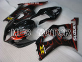 Suzuki GSXR1000 2003-2004 Injection ABS Fairing - Flame - Black Red - MFS2576 - Fairings Kit