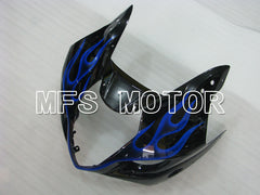 Suzuki GSXR1000 2003-2004 Injection ABS Fairing - Flame - Black Blue - MFS2579 - Fairings Kit