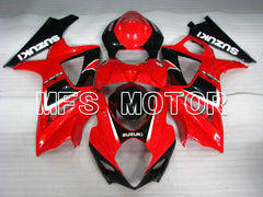 Suzuki GSXR1000 2007-2008 Injection ABS Fairing - Factory Style - Black Red - MFS2675 - Fairings Kit