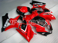 Suzuki GSXR1000 2007-2008 Injection ABS Fairing - Factory Style - Black Red - MFS2675 - Fairings Kit