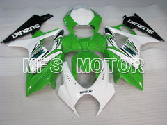 Suzuki GSXR1000 2007-2008 Injection ABS Fairing - Factory Style - White Green - MFS2676 - Fairings Kit