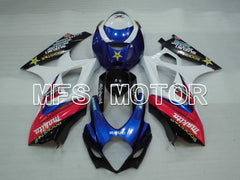 Suzuki GSXR1000 2007-2008 Injection ABS Fairing - Rockstar - White Blue - MFS2683 - Fairings Kit