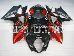Suzuki GSXR1000 2007-2008 Injection ABS Fairing - Factory Style - Black Red - MFS2684 - Fairings Kit