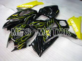 Suzuki GSXR1000 2007-2008 Injection ABS Fairing - Flame - Black Yellow - MFS2690 - Fairings Kit