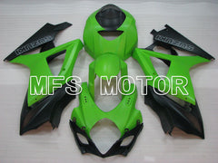 Suzuki GSXR1000 2007-2008 Injection ABS Fairing - Factory Style - Black Green Matte - MFS2692 - Fairings Kit