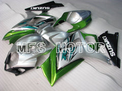 Suzuki GSXR1000 2007-2008 Injection ABS Fairing - Factory Style - Silver Green - MFS2696 - Fairings Kit