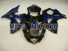 Suzuki GSXR1000 2009-2016 Injection ABS Fairing - Flame - Black Blue - MFS2717 - Fairings Kit