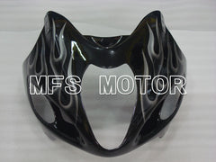 Suzuki GSXR1300 Hayabusa 1999-2007 Injection ABS Fairing - Flame - Black White - MFS2802 - Fairings Kit
