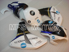 Honda CBR1000RR 2008-2011 Injection ABS Fairing - Konica Minolta - Black White - MFS2951 - Fairings Kit