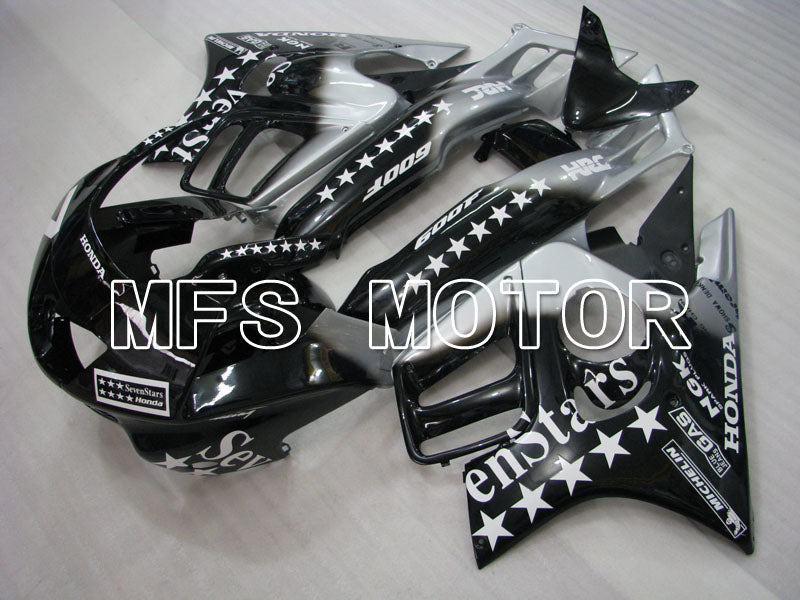 Honda CBR600 F3 1997-1998 Injection ABS Fairing - SevenStars - Black Silver - MFS3070 - Fairings Kit