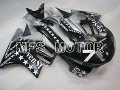 Honda CBR600 F3 1997-1998 Injection ABS Fairing - SevenStars - Black Silver - MFS3070 - Fairings Kit