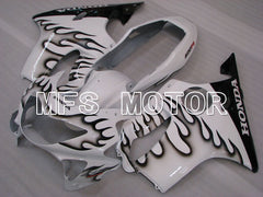 Honda CBR600 F4 1999-2000 Injection ABS Fairing - Flame - Black White - MFS3143 - Fairings Kit