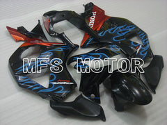 Honda CBR900RR 954 2002-2003 Injection ABS Fairing - Flame - Black Blue - MFS3227 - Fairings Kit