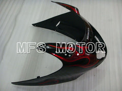 Honda CBR1100XX 1996-2007 Injection ABS Fairing - Flame - Black Red - MFS3247 - Fairings Kit