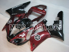 Yamaha YZF-R1 2000-2001 Injection ABS Fairing - Factory Style - Black Red - MFS3280 - Fairings Kit