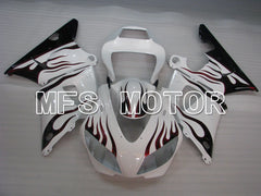 Yamaha YZF-R1 1998-1999 Injection ABS Fairing - Flame - Black White - MFS3403 - Fairings Kit