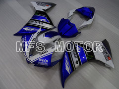 Yamaha YZF-R1 2009-2011 Injection ABS Fairing - Monster - White Blue - MFS3439 - Fairings Kit
