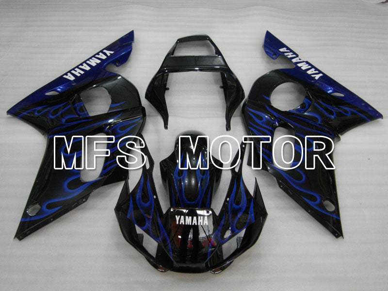 Yamaha YZF-R6 1998-2002 Injection ABS Fairing - Flame - Black Blue - MFS3578 - Fairings Kit