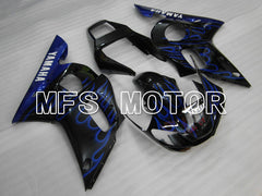 Yamaha YZF-R6 1998-2002 Injection ABS Fairing - Flame - Black Blue - MFS3578 - Fairings Kit
