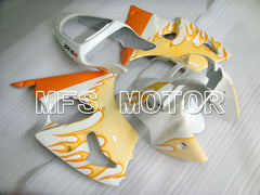Kawasaki NINJA ZX6R 2000-2002 Injection ABS Fairing - Flame - White Orange - MFS3675 - Fairings Kit