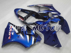 Kawasaki NINJA ZX6R 2000-2002 Injection ABS Fairing - Factory Style - Black Blue - MFS3676 - Fairings Kit
