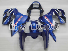 Kawasaki NINJA ZX6R 2000-2002 Injection ABS Fairing - Factory Style - Black Blue - MFS3676 - Fairings Kit