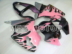 Kawasaki NINJA ZX6R 2000-2002 Injection ABS Fairing - Flame - Black Pink - MFS3680 - Fairings Kit