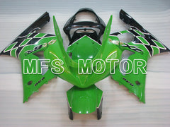 Kawasaki NINJA ZX6R 2003-2004 Injection ABS Fairing - Factory Style - Black Green - MFS3705 - Fairings Kit