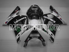 Kawasaki NINJA ZX6R 2003-2004 Injection ABS Fairing - Monster - Black White - MFS3713 - Fairings Kit