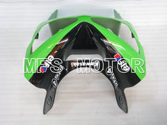 Kawasaki NINJA ZX6R 2003-2004 Injection ABS Fairing - Monster - Black Green - MFS3735 - Fairings Kit