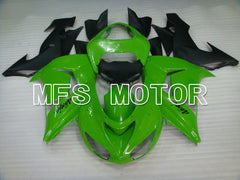 Kawasaki NINJA ZX10R 2006-2007 Injection ABS Fairing - Factory Style - Black Green - MFS3995 - Fairings Kit