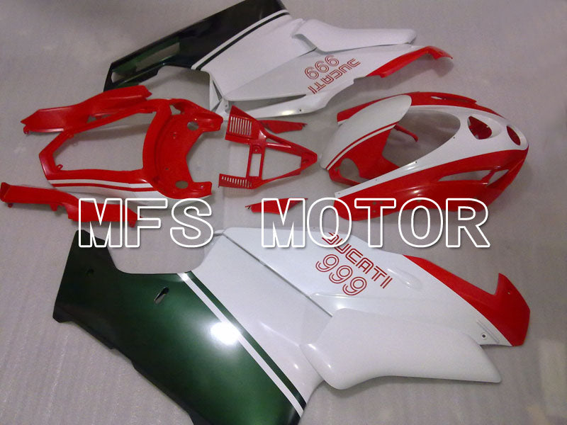 Ducati 749 / 999 2003-2004 Injection ABS Fairing - Factory Style - Red White - MFS4024 - Fairings Kit
