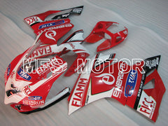 Ducati 1199 2011-2014 Injection ABS Fairing - FIAMM - Red White - MFS4066 - Fairings Kit