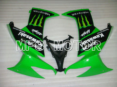Kawasaki NINJA ZX10R 2008-2010 Injection ABS Fairing - Monster - Black Green - MFS4080 - Fairings Kit
