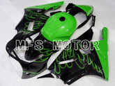 Kawasaki NINJA ZX12R 2000-2001 Injection ABS Fairing - Flame - Black Green - MFS4101 - Fairings Kit