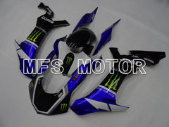 Yamaha YZF-R1 2015-2019 Injection ABS Fairing - Monster - Black Blue - MFS4351 - Fairings Kit