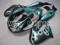 Yamaha YZF1000R 1997-2007 ABS Fairing - Flame - Black Cyan - MFS4423 - Fairings Kit