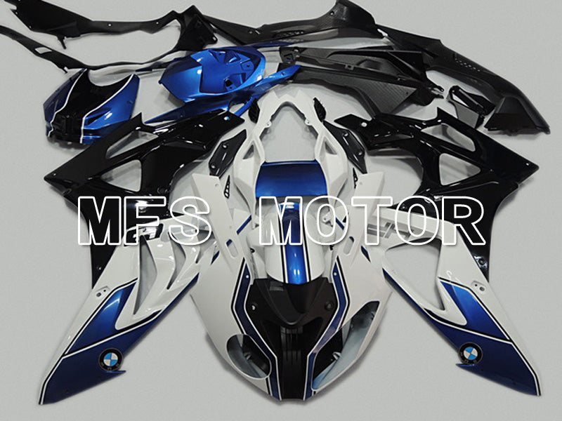 BMW S1000RR 2009-2014 Injection ABS Fairing - Factory Style - Black White Blue - MFS4488 - Fairings Kit