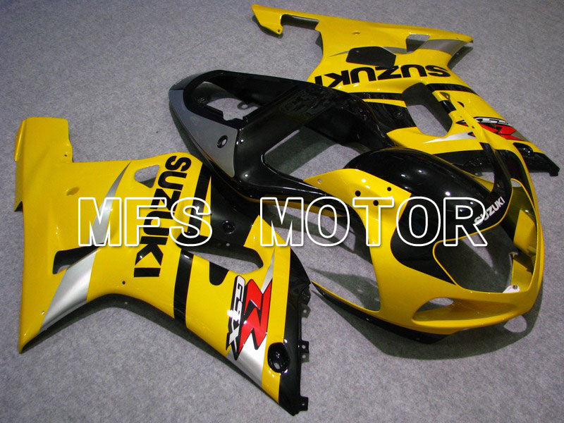 Suzuki GSXR600 2001-2003 Injection ABS Fairing - Factory Style - Black Yellow - MFS4670 - Fairings Kit